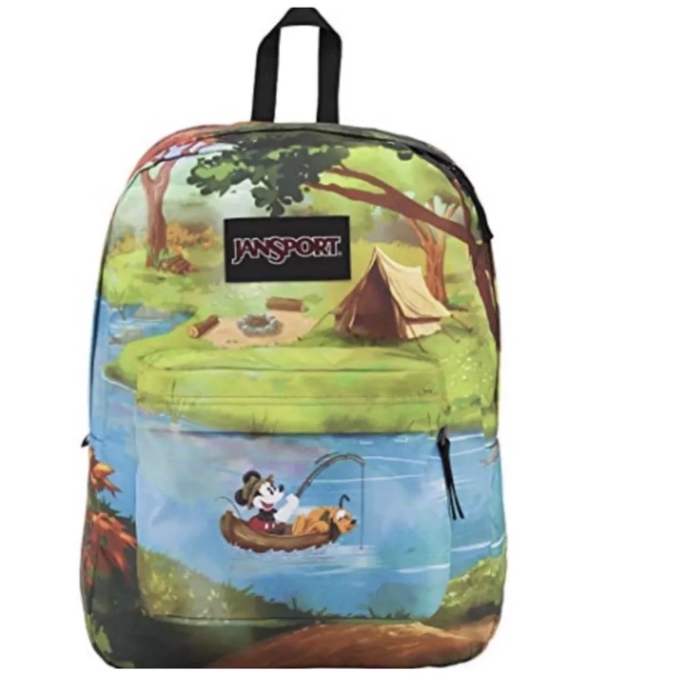 Mickey Mouse JanSport Backpack Disney Fishing Boat